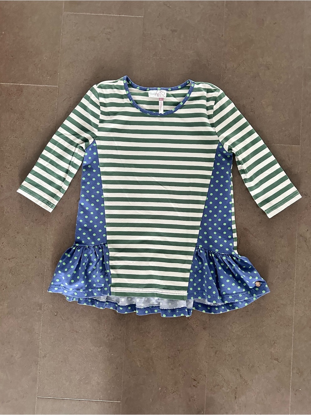 Matilda Jane Striped & Polka Dot Tunic size 8